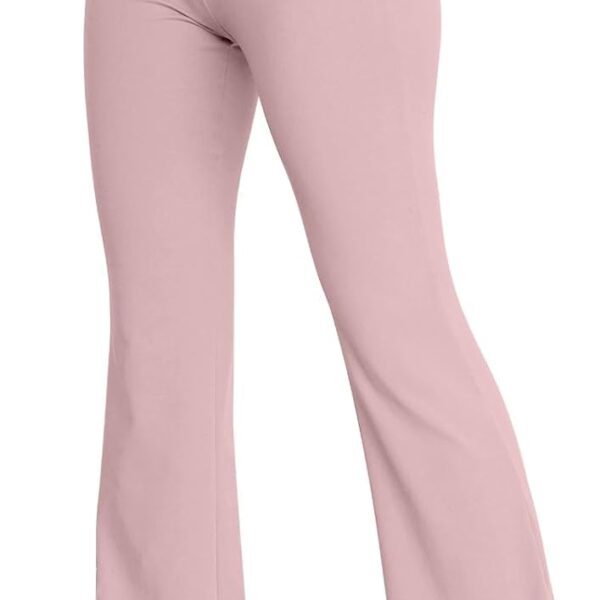 Women's Wide Leg Yoga Pants Bootcut Workout Flare Leggings Trendy High Waisted Fold Over  Fall Outfits