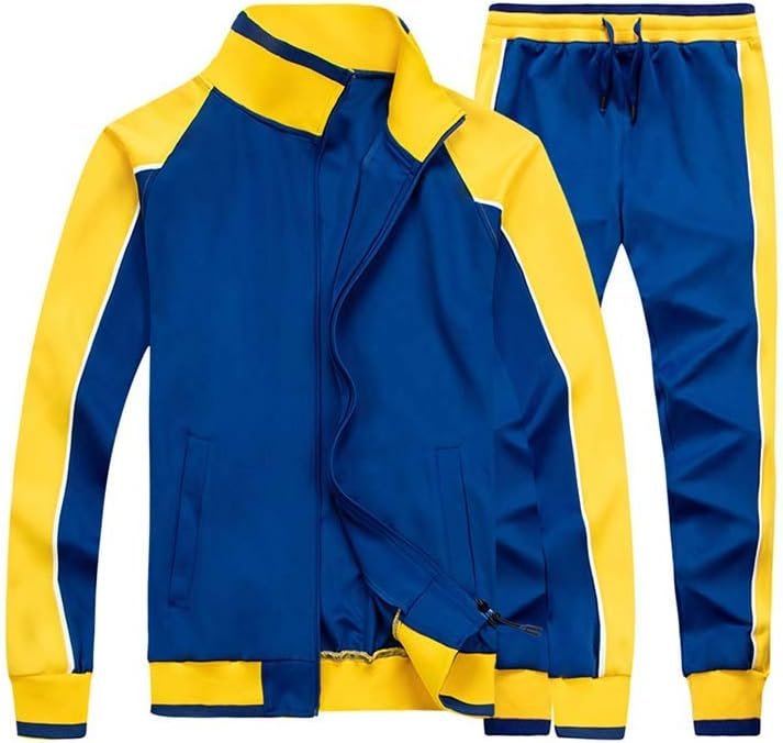 Men's Tracksuits Sweat Suit Casual Long Sleeve 2 Piece Outfit Sports Jogging Suits Set