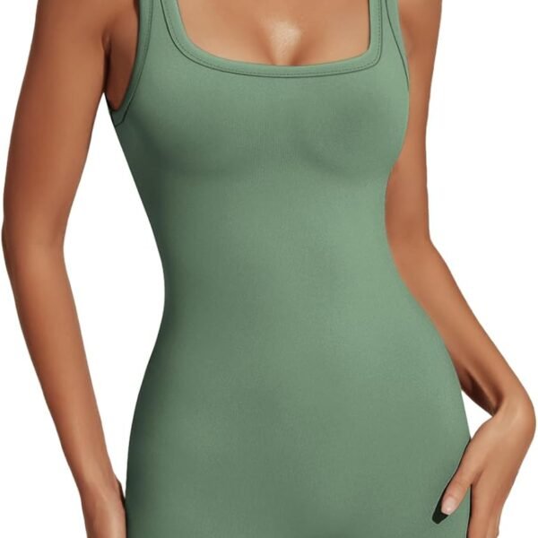 Women's Sexy Bodysuit Workout Rompers One Piece Summer Outfits Shorts Jumpsuits Gym Yoga Fashion Clothes