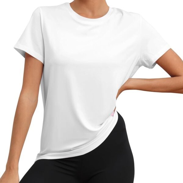 Workout Tops for Women UPF50+ Breathable Loose Fit Yoga T Shirts Short Sleeve Running Gym Athletic Tee Top